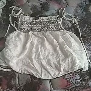 Forever 21 adjustable cropped tank top